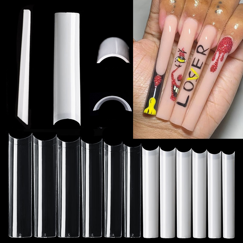 Nail Art Xxl - 500 шт. длинные квадратные накладные ногти