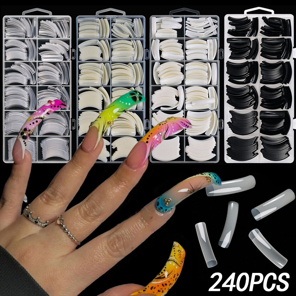 240 шт., изогнутые длинные ква – обзор и цена Nail Art Xxl