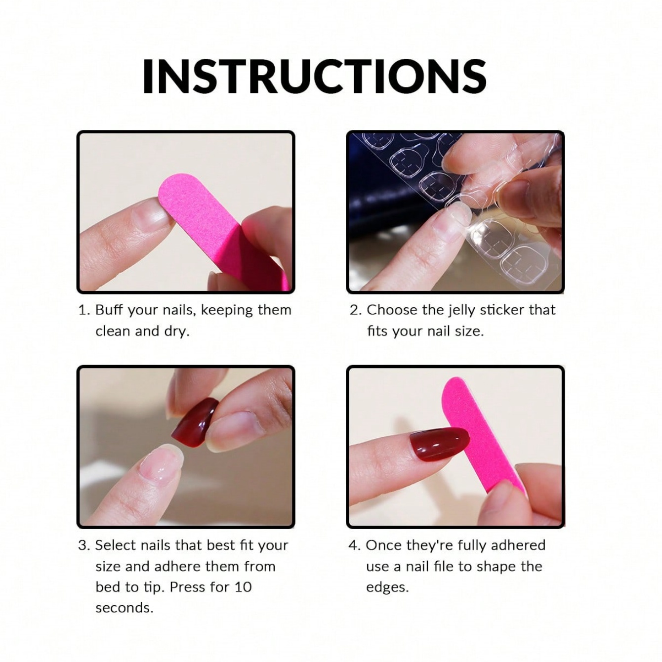 10 штук накладных ногтей ручно – обзор и цена Nail Art Oval