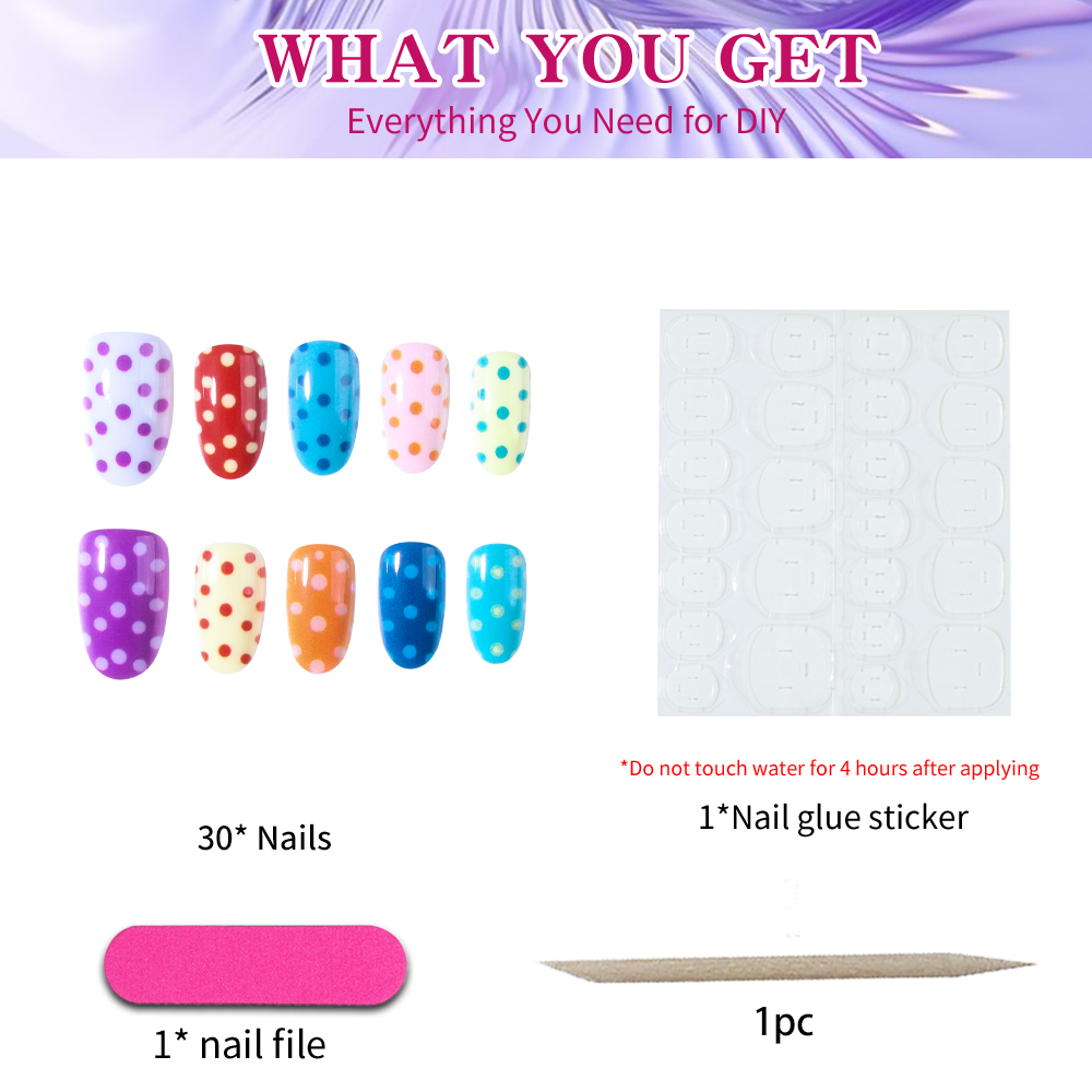 24 шт./набор коротких овальных – обзор и цена Nail Art Oval