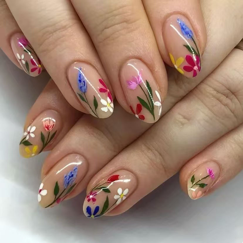 24 шт., простые миндалевидные  – обзор и цена Nail Art Oval