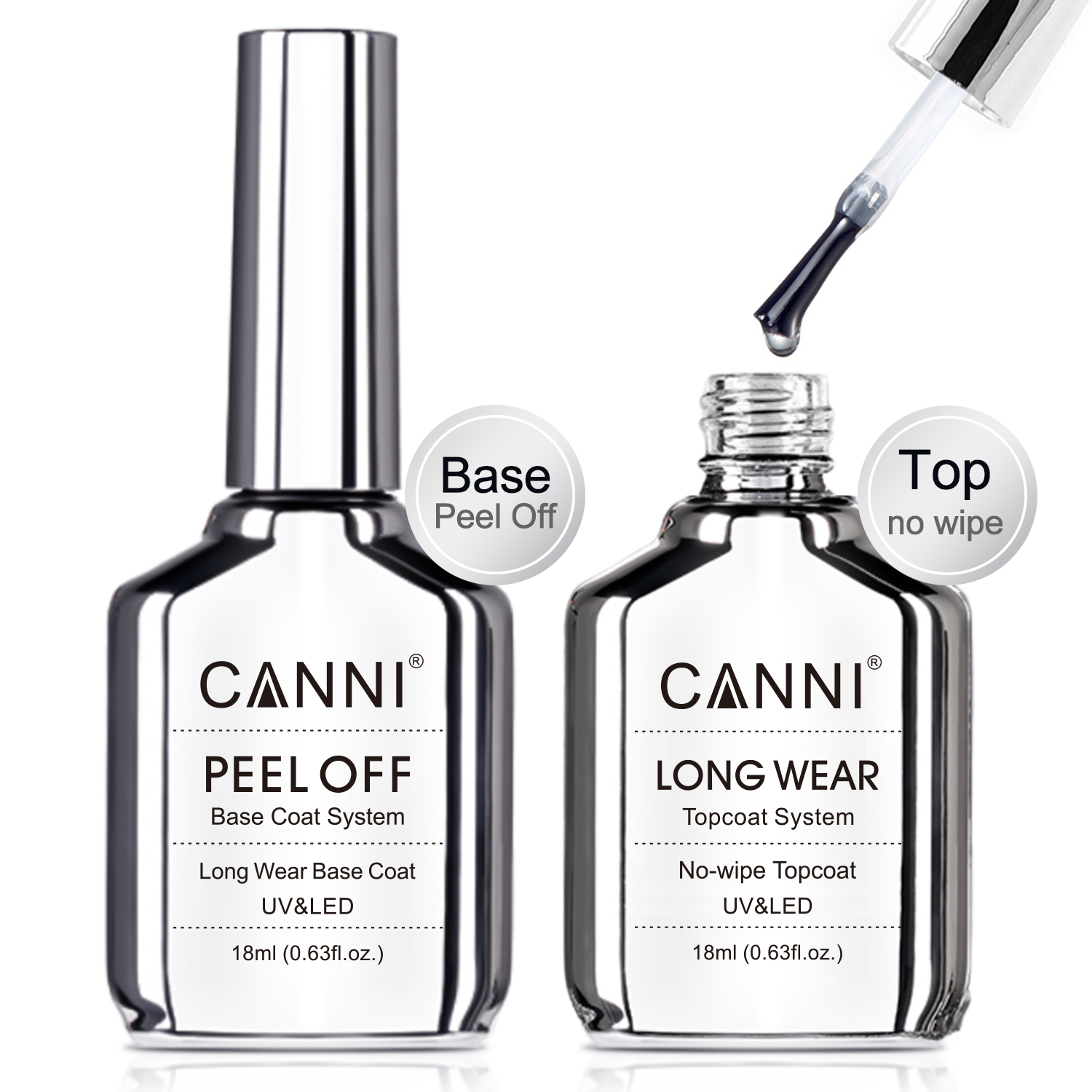 Canni TPO FREE HEMA FREE 18 мл – обзор и цена Peel Off Base Coat