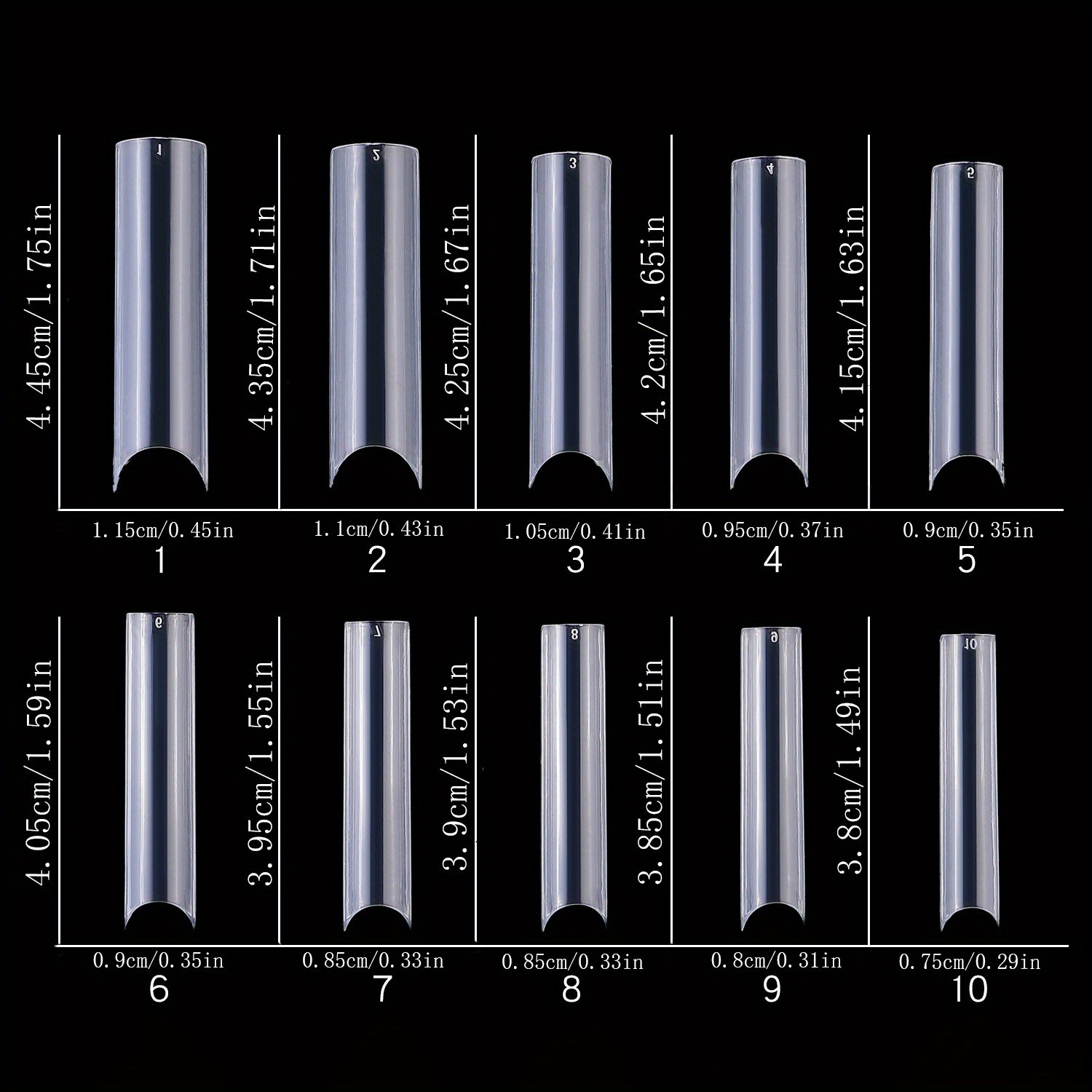 100,120,200,240 шт. XXL удлине – обзор и цена Nail Art Xxl