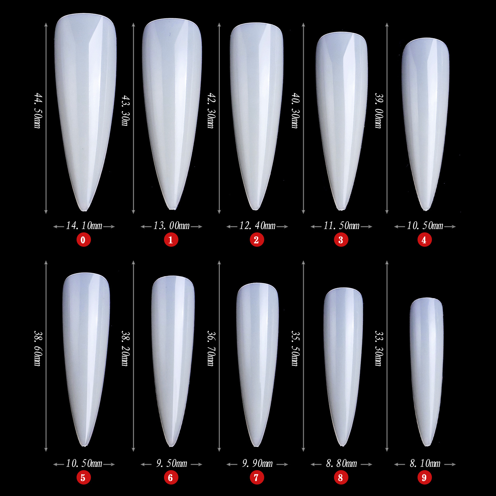XXL Типсы для ногтей на шпильк – обзор и цена Nail Art Xxl