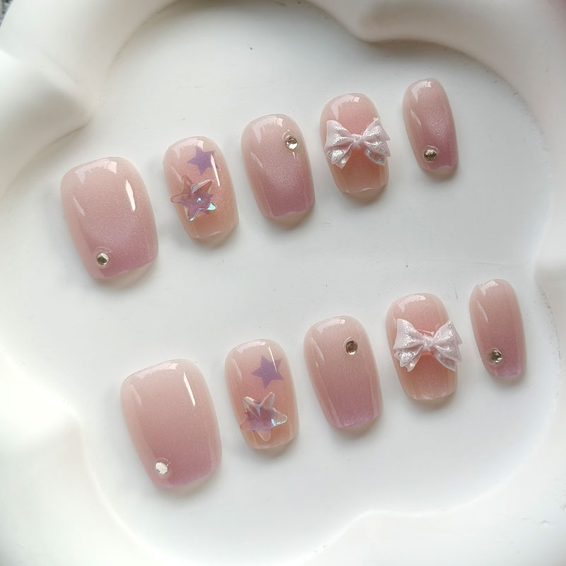 10 шт. Модные милые розово-фио – обзор и цена Nail Art Love