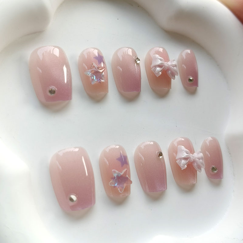 10 шт. Модные милые розово-фио – обзор и цена Nail Art Love