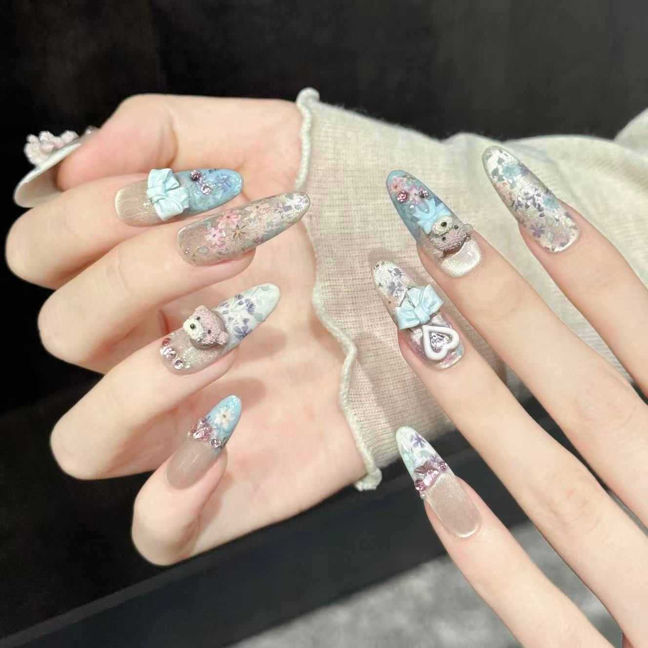 10 шт. овальных накладных ногт – обзор и цена Nail Art Oval