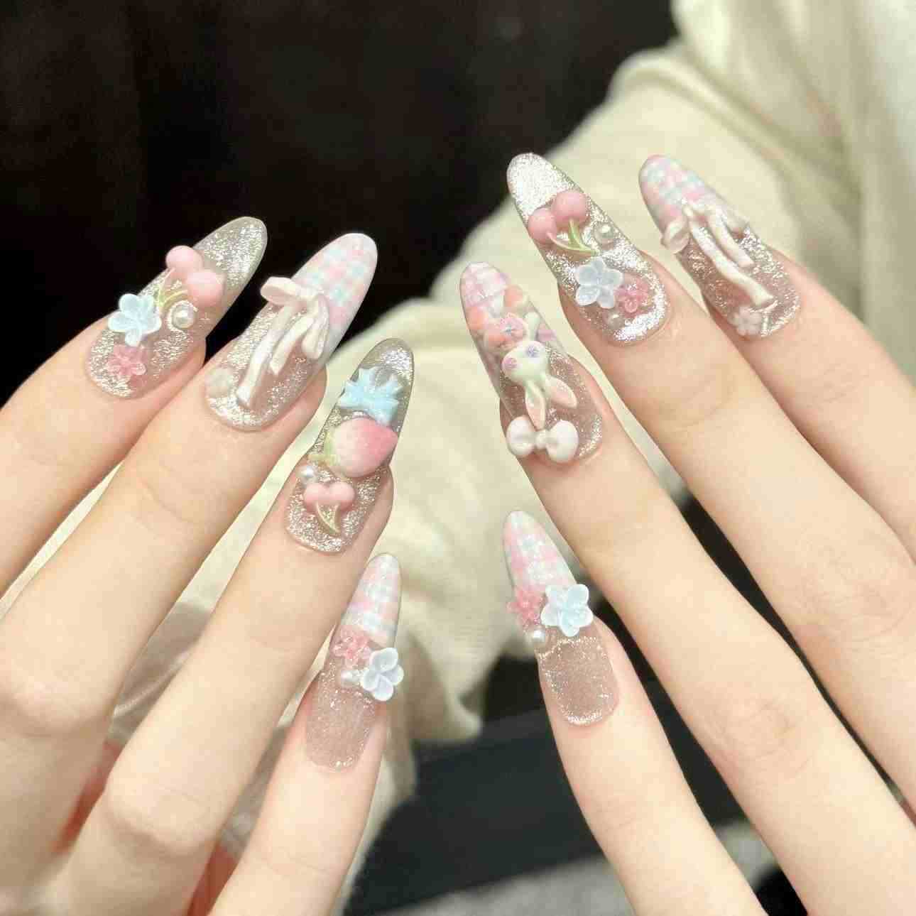 10 шт. овальных накладных ногт – обзор и цена Nail Art Oval