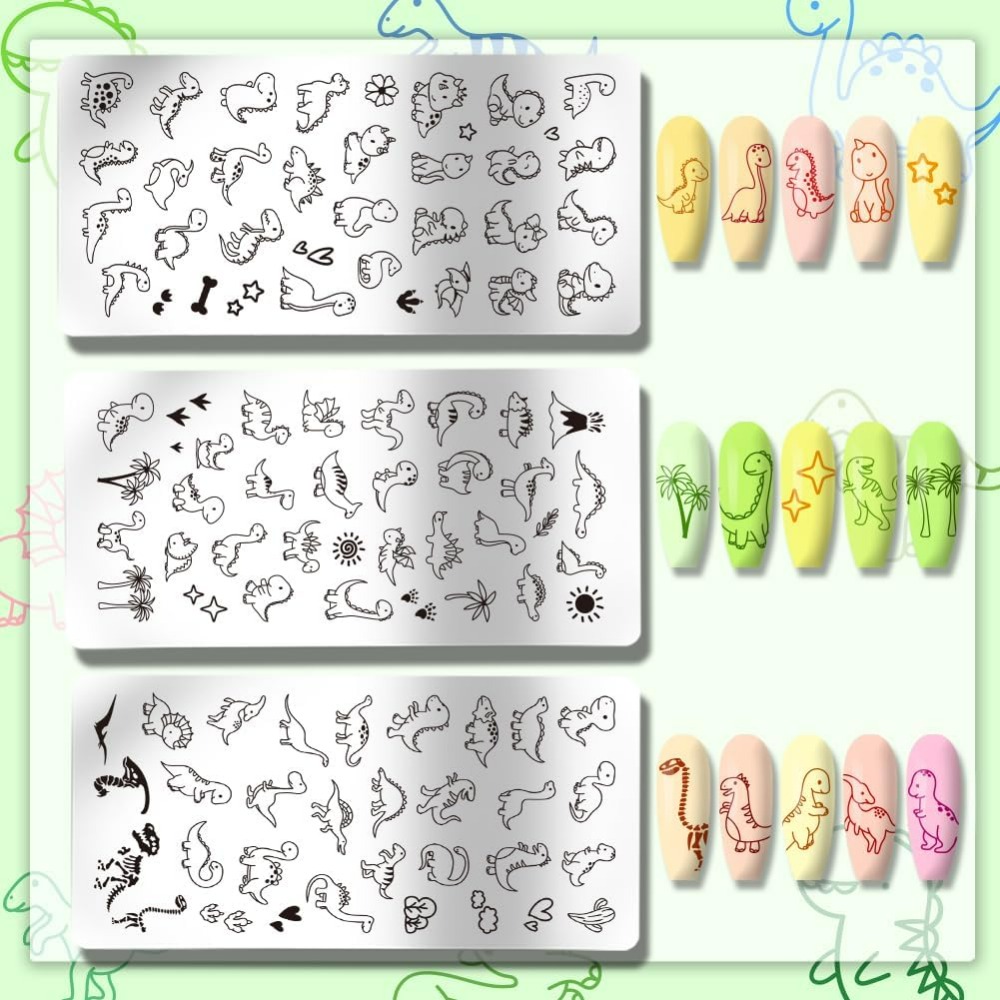 3 шт. пластины для штамповки н – обзор и цена Nail Art Love